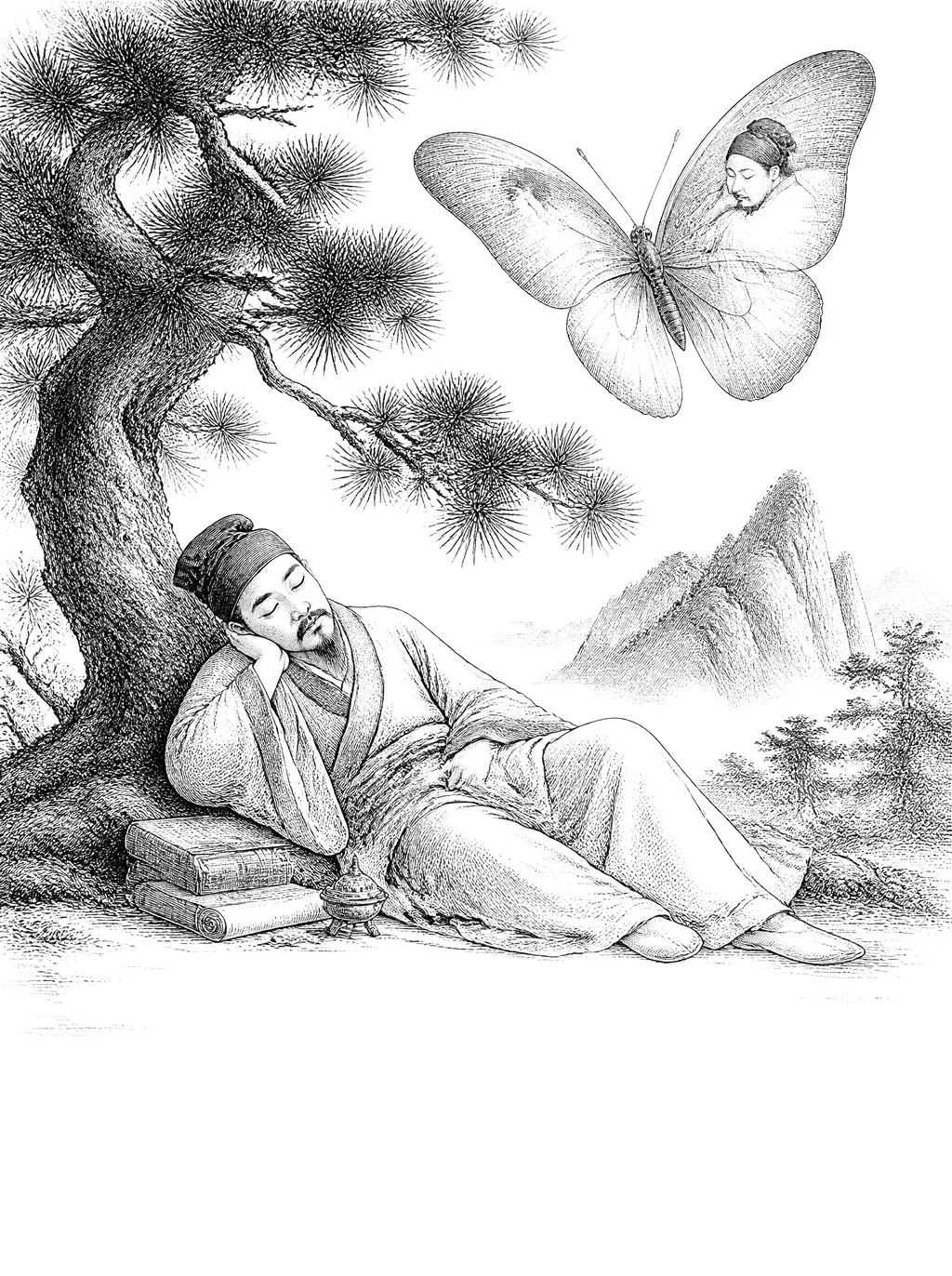 Engraved plate for The Butterfly Dream