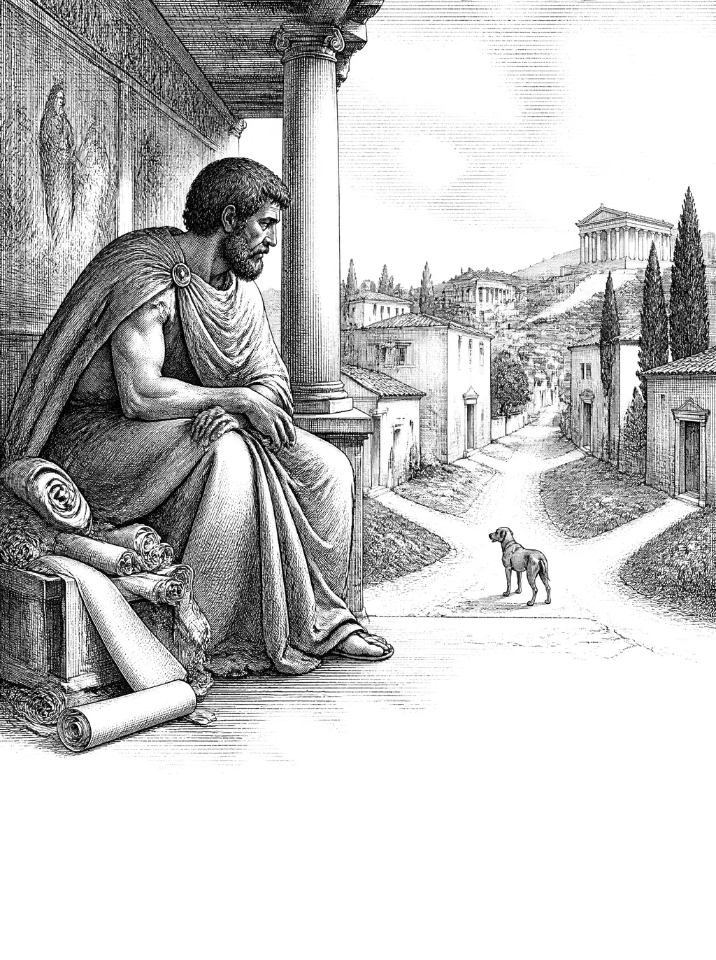 Engraved plate for If the Gods Used Dialectic
