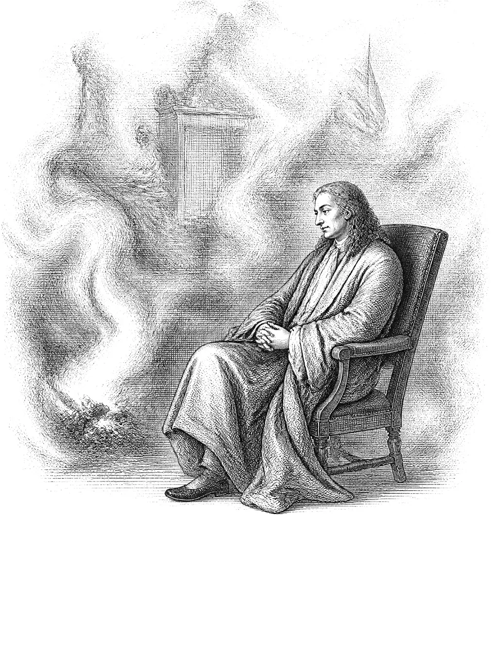 Engraved plate for Cogito Ergo Sum