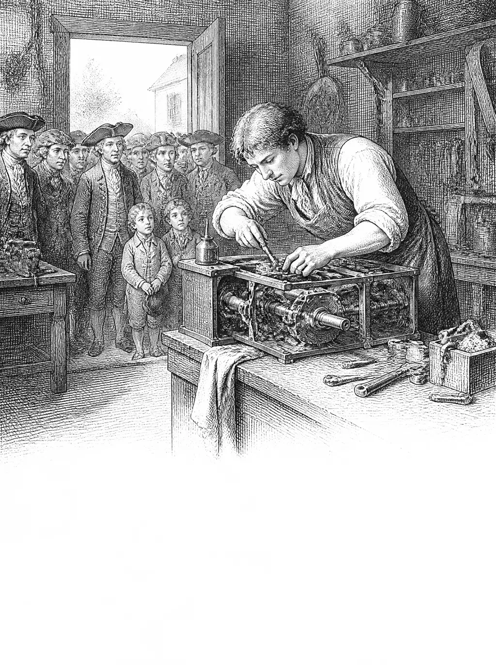 Engraved plate for The Enemy of Art Is the Humdrum