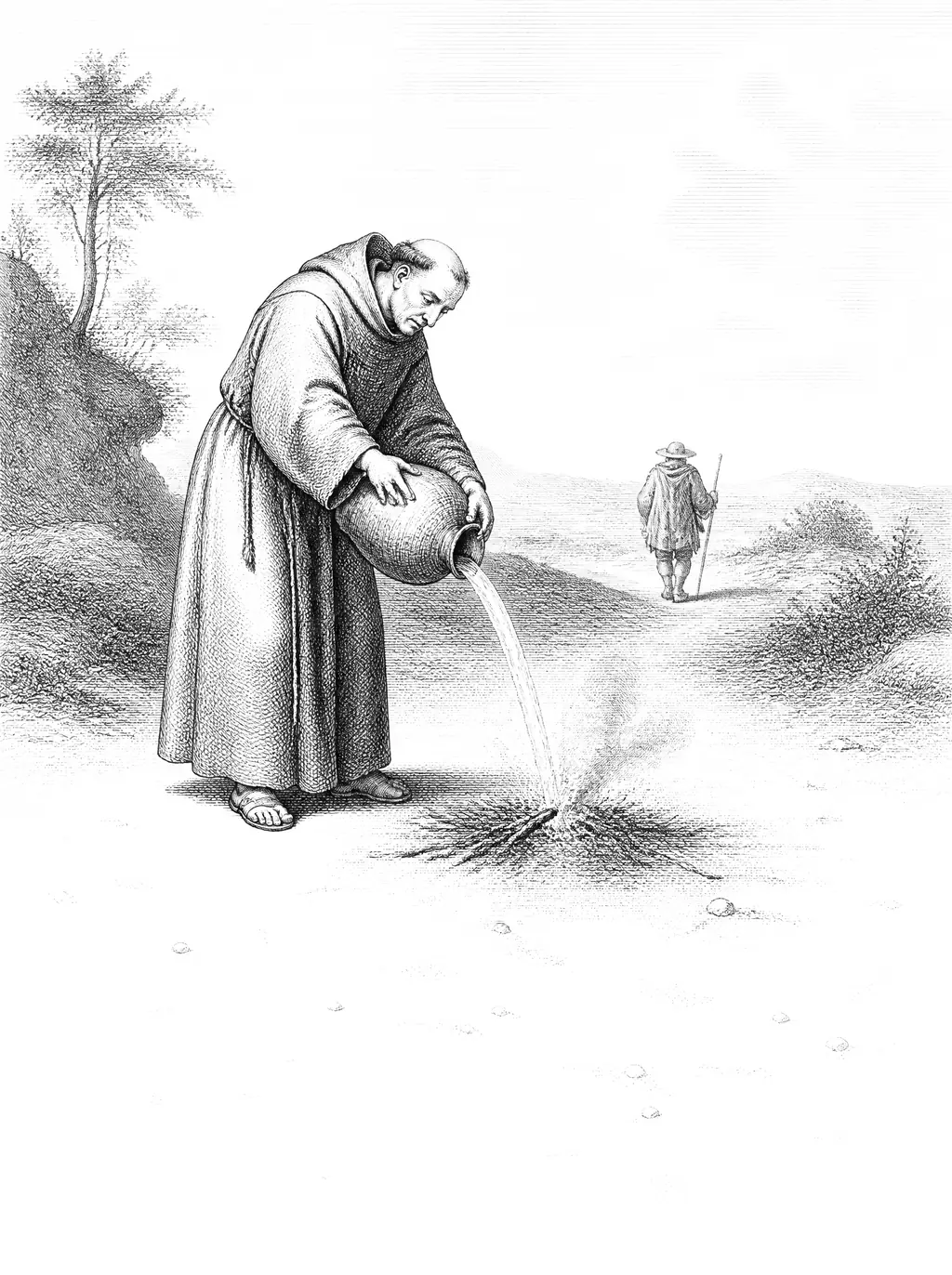 Engraved plate for Hatred Ceases by Love