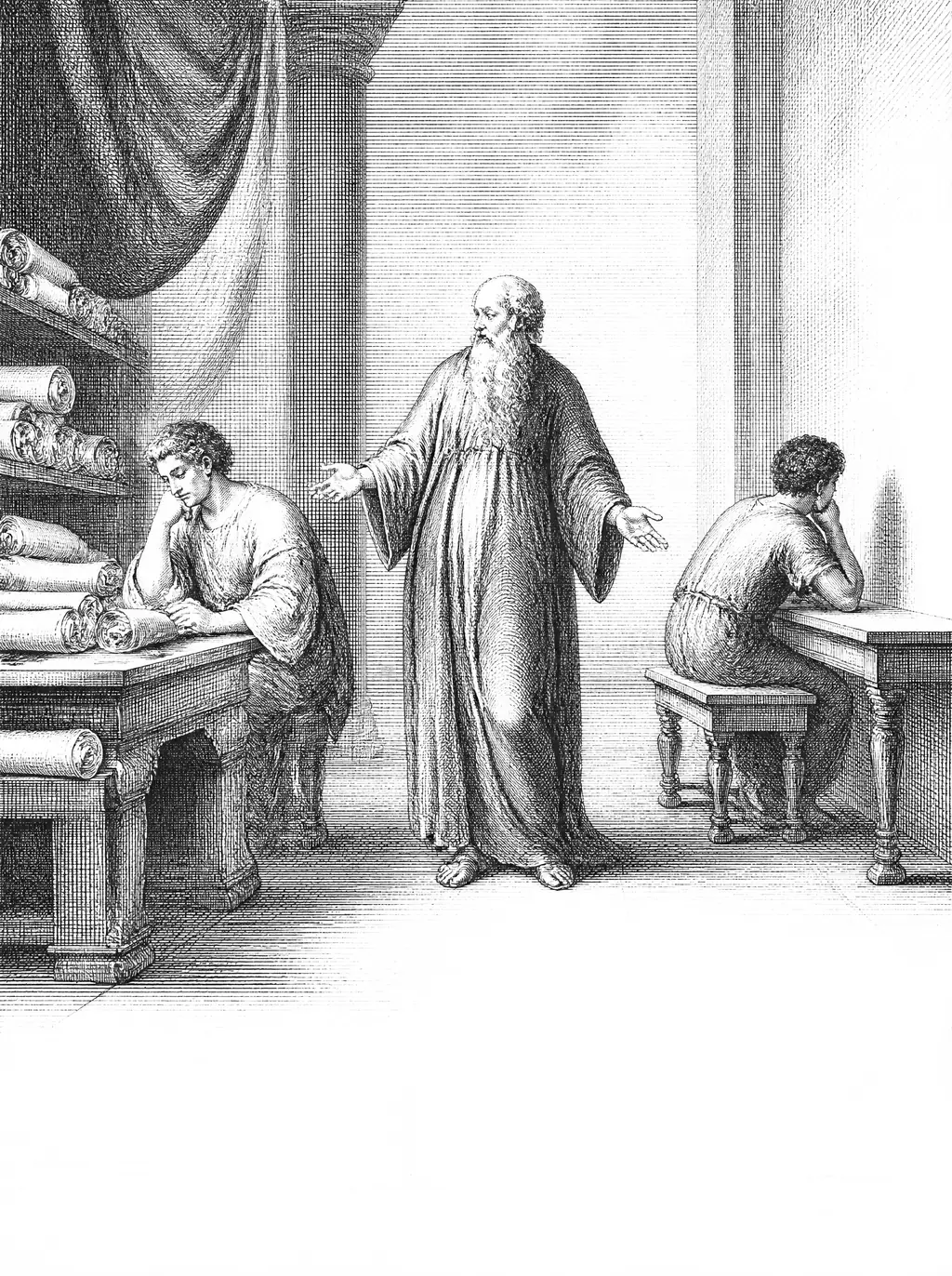 Engraved plate for Learning Without Thought