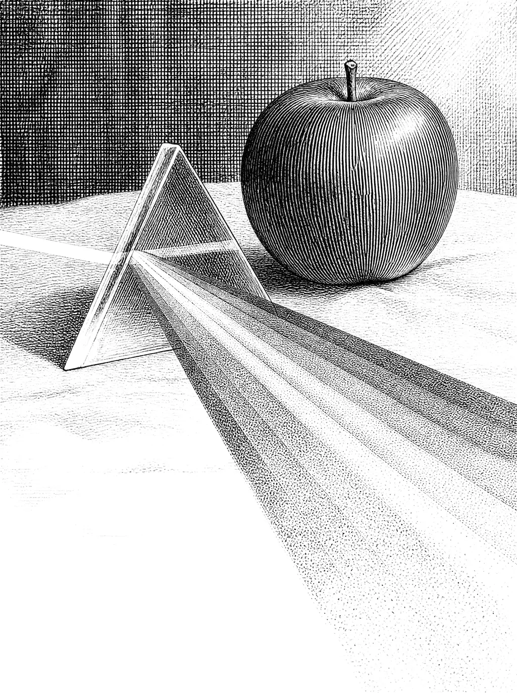Engraved plate for The Color Is Not in the Apple