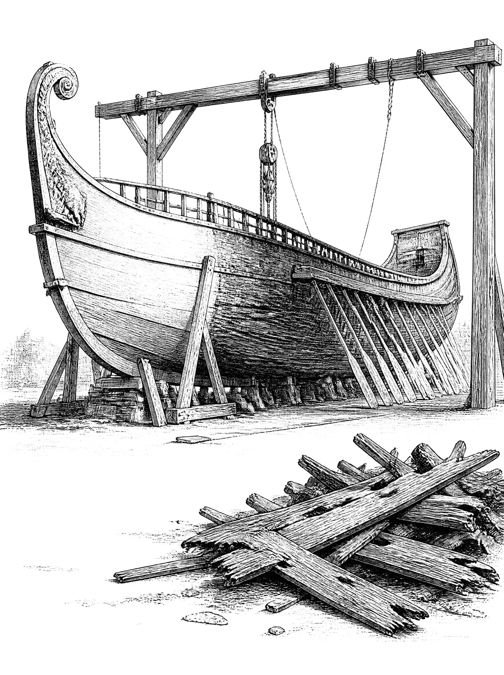 Engraved plate for The Ship of Theseus