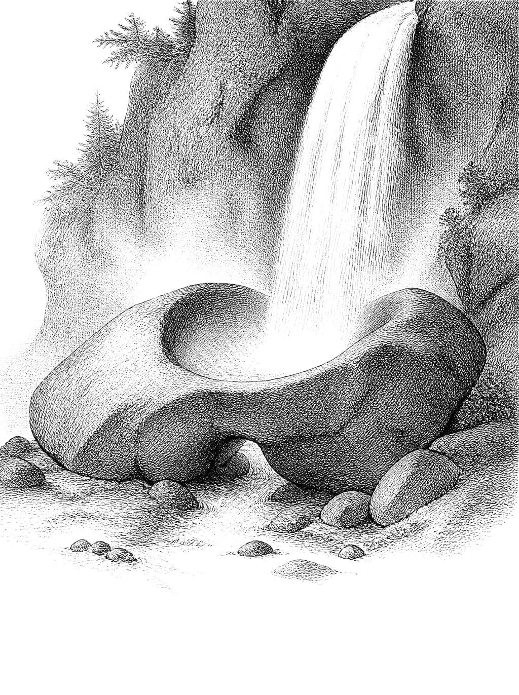Engraved plate for The Softest Overcomes the Hardest
