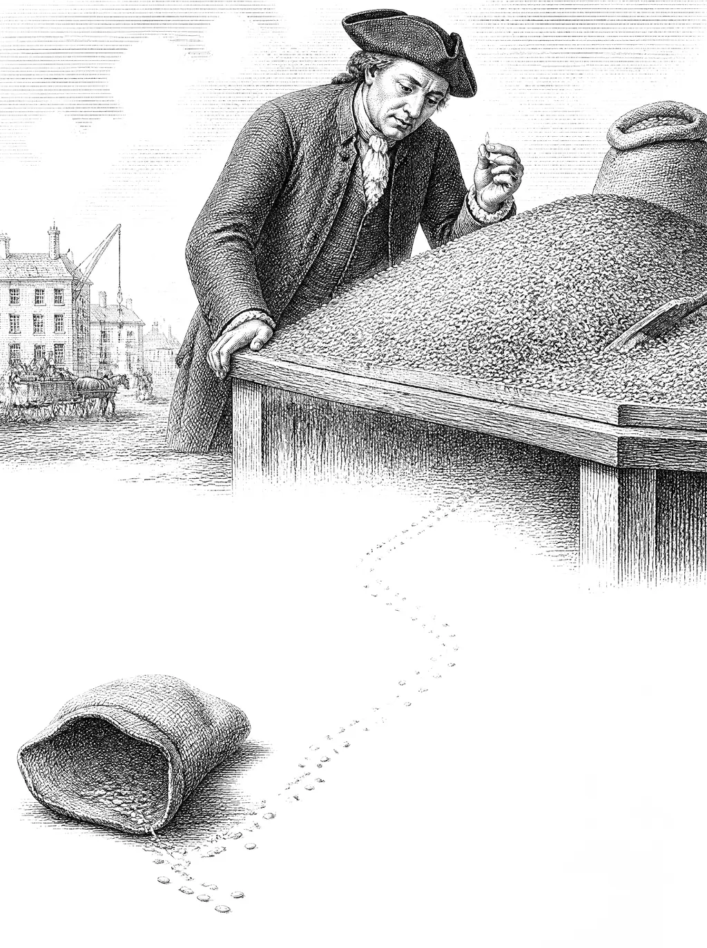 Engraved plate for The Heap Paradox