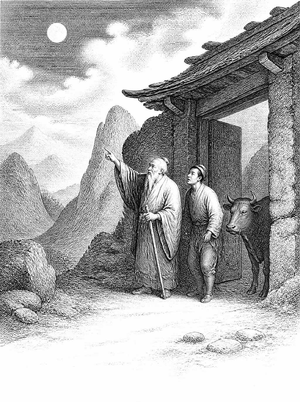 Engraved plate for The Tao That Can Be Told